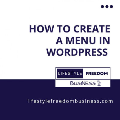 how to create a menu in wordpress