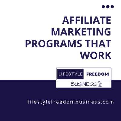 affiliate marketing programs that work