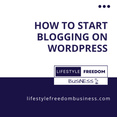 how to start blogging on wordpress